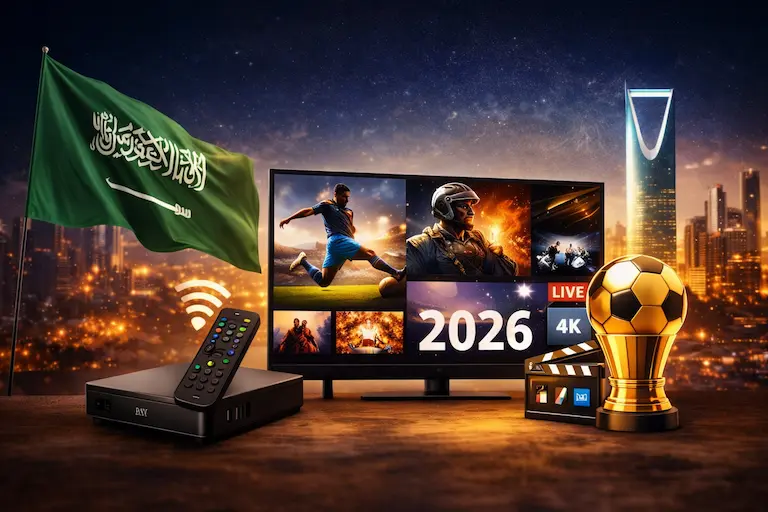 أفضل اشتراك IPTV في السعودية 2026: كيف تختار خدمة قوية بدون تقطيع؟🇸🇦📺