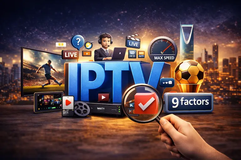 IPTV بدون تقطيع: أهم 9 عوامل تحدد جودة الاشتراك قبل الشراء ✅📺